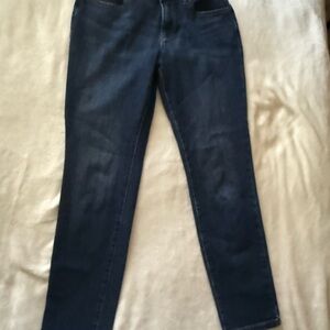 a.n.a Women's High Rise Jeans - Dark Blue